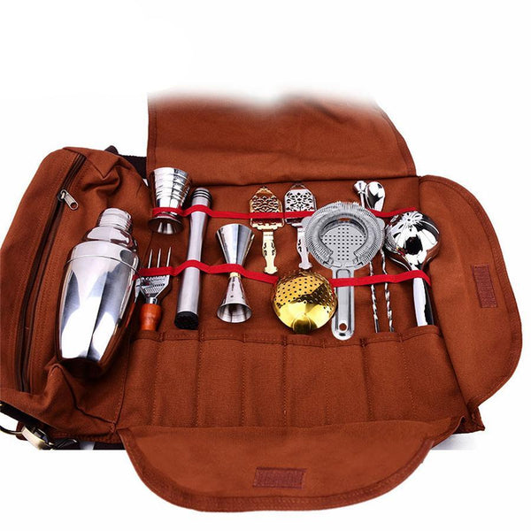 Professional Bartender Cocktail Tote Kit