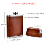 Leather Covered Hip Flask